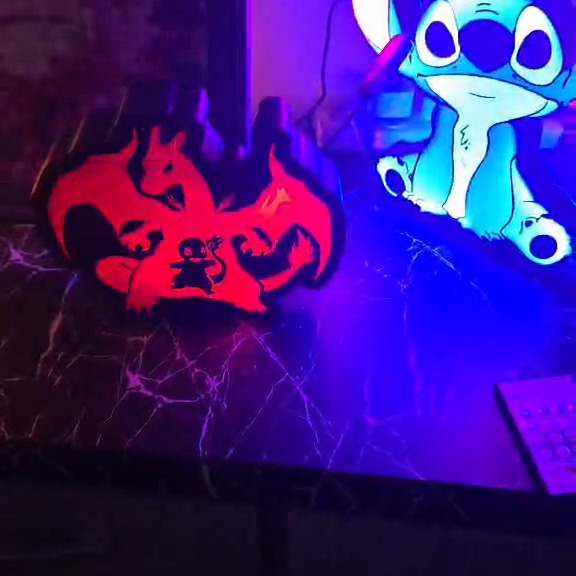 Dragon themed illuminated 3D printed lightbox