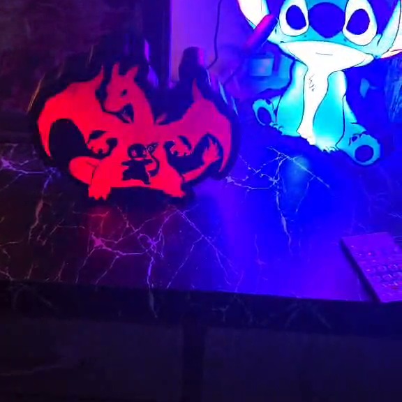 Stitch themed illuminated 3D printed lightbox
